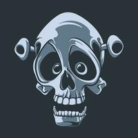 Skull Head mascot great illustration for your branding business vector