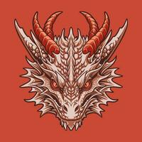 Dragon Head mascot great illustration for your branding business vector