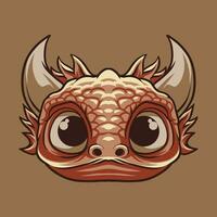 Dragon Head mascot great illustration for your branding business vector