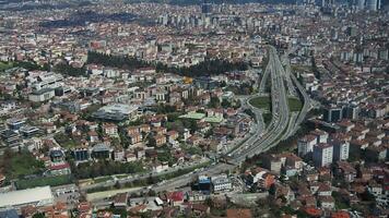 Autobahn Straße mehrstufig Kreuzung im Istanbul video