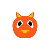 cute character head vector illustration for children educational use with different shapes and cute doll characters