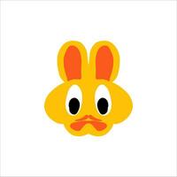 cute character head vector illustration for children educational use with different shapes and cute doll characters