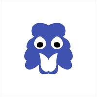 cute character head vector illustration for children educational use with different shapes and cute doll characters