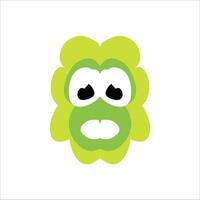 cute character head vector illustration for children educational use with different shapes and cute doll characters