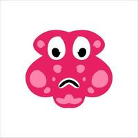 cute character head vector illustration for children educational use with different shapes and cute doll characters