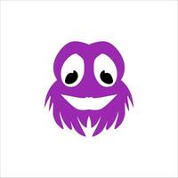 cute character head vector illustration for children educational use with different shapes and cute doll characters