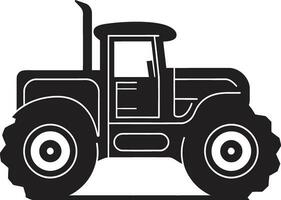 Old Fashioned Tractor Graphic Design Tractor Outline Art in Vector