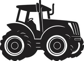 Antique Tractor Vector Image Retro Tractor Icon in Vector