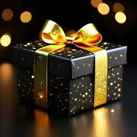 Christmas gift box AI Generated photo