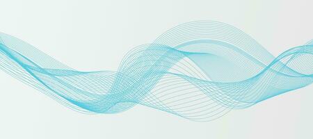 Abstract Background with Blue Waves vector