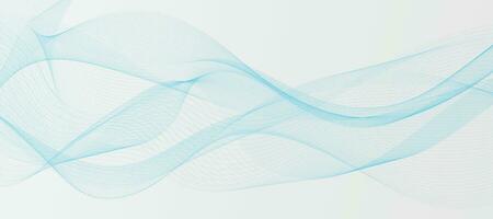 Abstract Background with Blue Waves vector