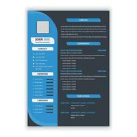 Modern Creative Resume Template vector