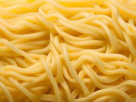 uncooked spaghetti background, top view photo