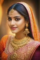 Indian heritage, Indian dress, Indian clothing, colorful, vibrant, ornate photo