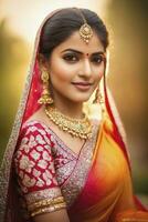 indio herencia, indio vestido, indio ropa, vistoso, vibrante, florido foto