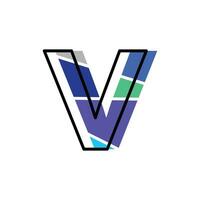 Letter V modern logo design, Abstract Letters Logo Monogram Vector Logo Design Template Element Usable for your Business, design, and etc