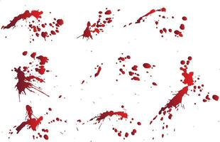 Blood splatter background bundle vector