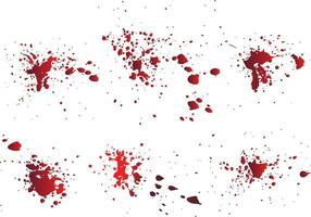 Set of bloody handprint isolated background vector