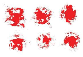 Realistic bloody splatter blob of blood background set vector