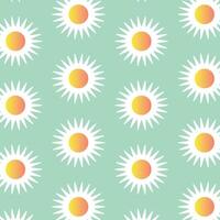 Daisy Flower Pattern Background Digital Paper vector