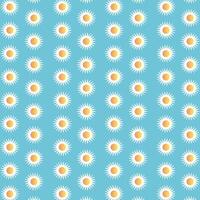 Daisy Flower Pattern Background Digital Paper vector