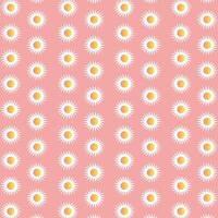 Daisy Flower Pattern Background Digital Paper vector