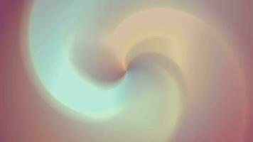 Beautiful abstract animated brown spiral swirl colorful soft light effect vortex gradient background, twirl bright red orange yellow green blue purple on circle backdrop spin graphic design video