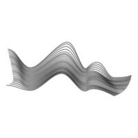 Abstract form of smoke flowing matter. Vector elements on a black background