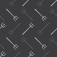 Vector seamless pattern with tridents. Minimalistic men's pattern. Image with weapons.