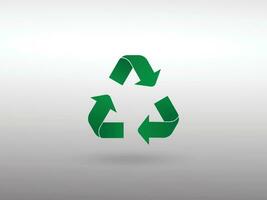 Recycle icon symbol vector. Recycling and rotation arrow icon vector