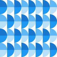 Blue gradient half circle pattern. Half circle vector seamless pattern. Decorative element, wrapping paper, wall tiles, floor tiles, bathroom tiles.