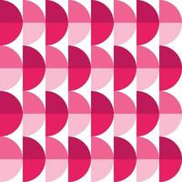 Pink gradient half circle pattern. Half circle vector seamless pattern. Decorative element, wrapping paper, wall tiles, floor tiles, bathroom tiles.