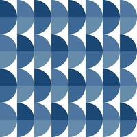 Navy blue gradient half circle pattern. Half circle vector seamless pattern. Decorative element, wrapping paper, wall tiles, floor tiles, bathroom tiles.