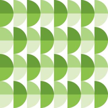 Light green gradient half circle pattern. Half circle vector seamless pattern. Decorative element, wrapping paper, wall tiles, floor tiles, bathroom tiles.