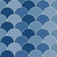 Navy blue shade fish scales pattern. fish scales pattern. Decorative elements, clothing, paper wrapping, bathroom tiles, wall tiles, backdrop, background. vector