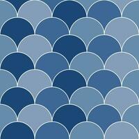 Navy blue shade fish scales pattern. fish scales pattern. Decorative elements, clothing, paper wrapping, bathroom tiles, wall tiles, backdrop, background. vector