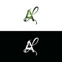 lujo letra Alabama logo diseño modelo inicial, logo monograma, logo empresa y icono negocio, adecuado para tu empresa vector