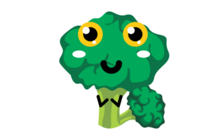 Vegetable - Cute Broccoli Character With Transparent Background png