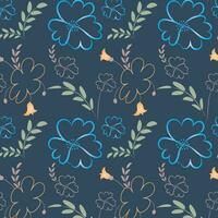 floral pattern background design vector template