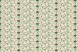 Christmas flourishes swirls holly leaves Seamless Pattern, winter vibes berry leaf modern Christmas pattern, holiday green ornate Christmas pattern, wrapping paper holiday holly printing fabric vector