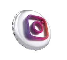 Icon social media Facebook YouTube Instagram png