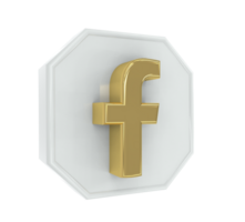 Sozial Medien Symbole Gold mit Facebook, instagram, zwitschern, Tick Tack, Youtube Logos png