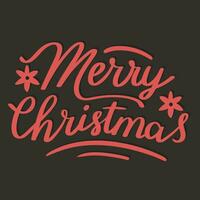 Merry Christmas text banner. Handwriting text Merry Christmas. Square holiday banner. Hand drawn vector art.