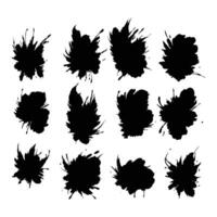 A Grunge Brush Strokes Assortment vector