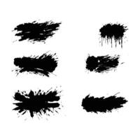 Vector Black Grunge Marker Banners and Scribbles