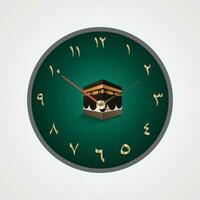 Islamic Influence in Wall Clock Designs vector