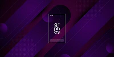 Abstract dark purple gradient illustration background with 3d look rectangle purple simple pattern. Dynamic design color and luxury. Eps10 vector