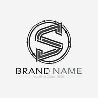 Business corporate S letter logo vector