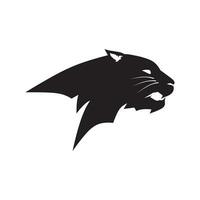 Panther head drawing vector illustration