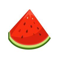 Watermelon Slice Fruit Symbol Cartoon illustration Vector